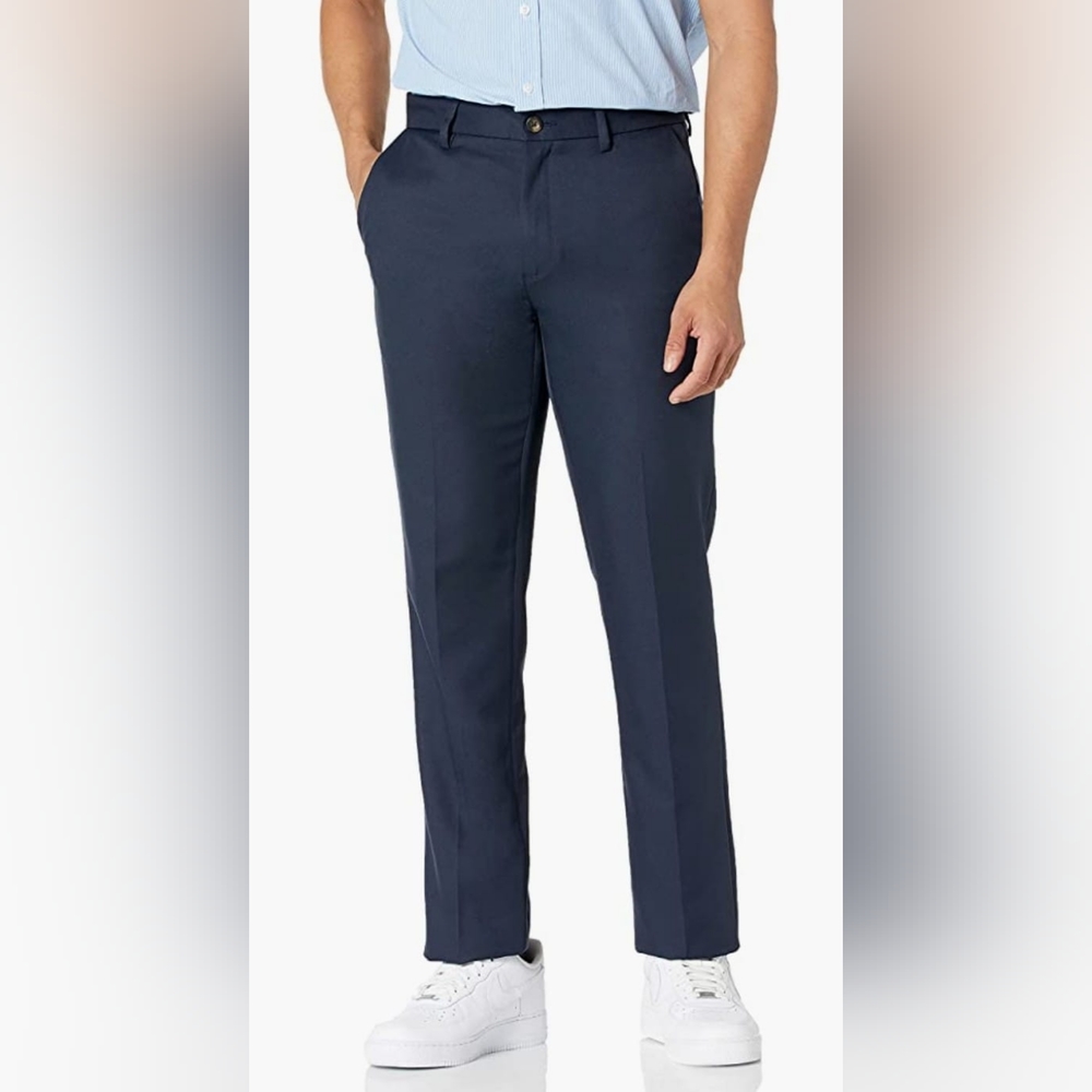 Amazon Essentials Men's Slim-Fit Flat-Front Dress Pants
